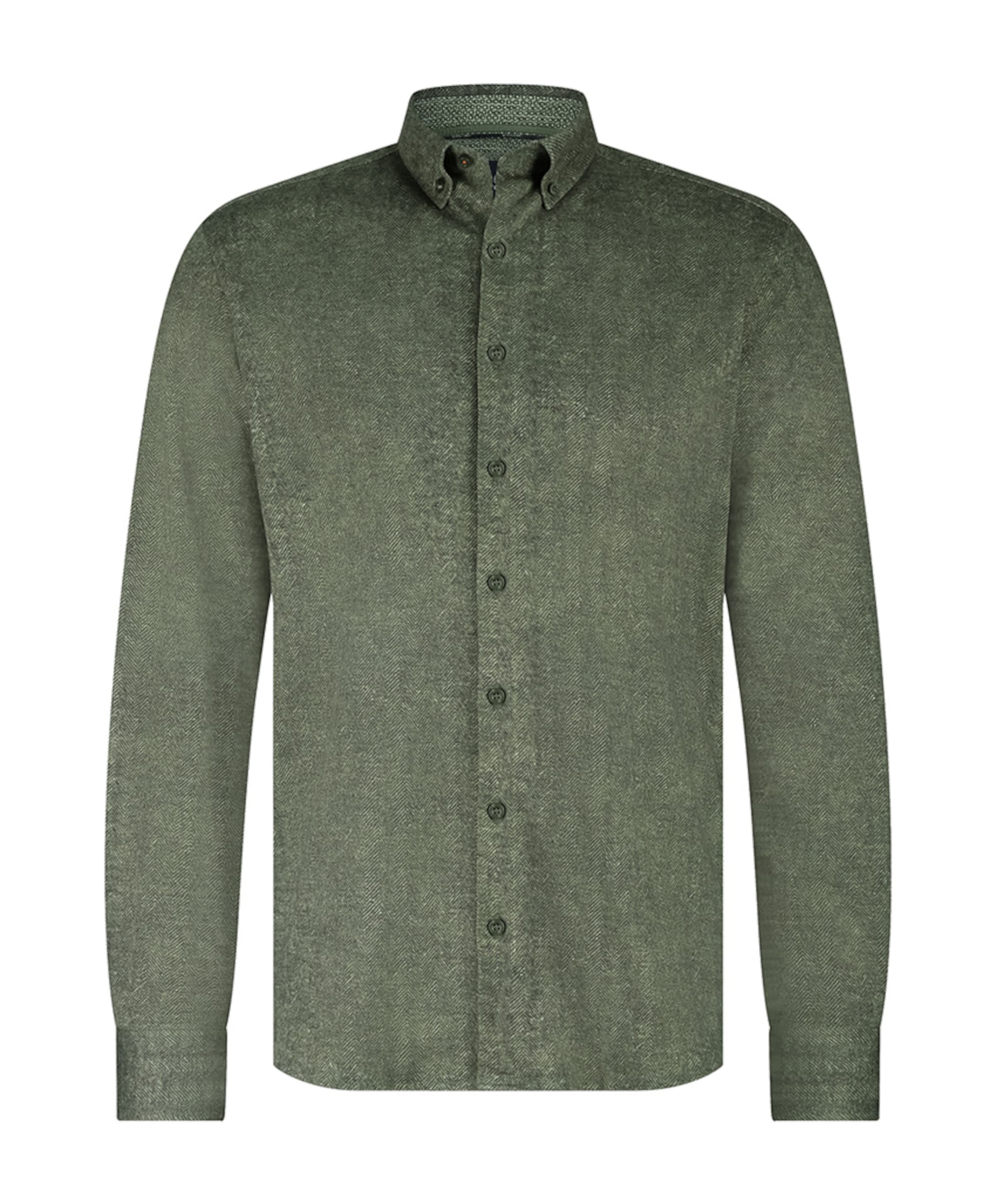 Overhemd lange mouw groen