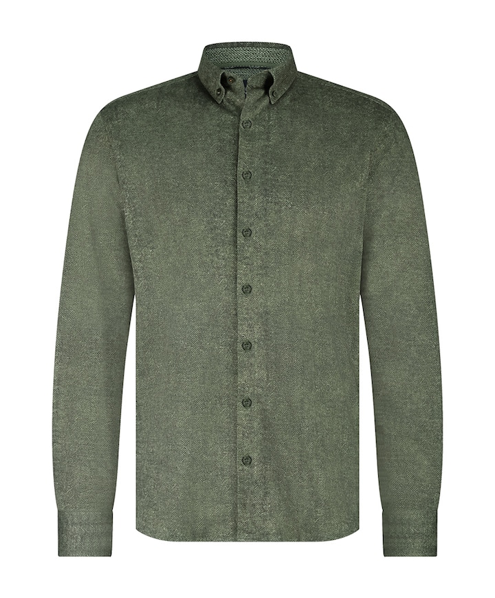 Overhemd lange mouw groen