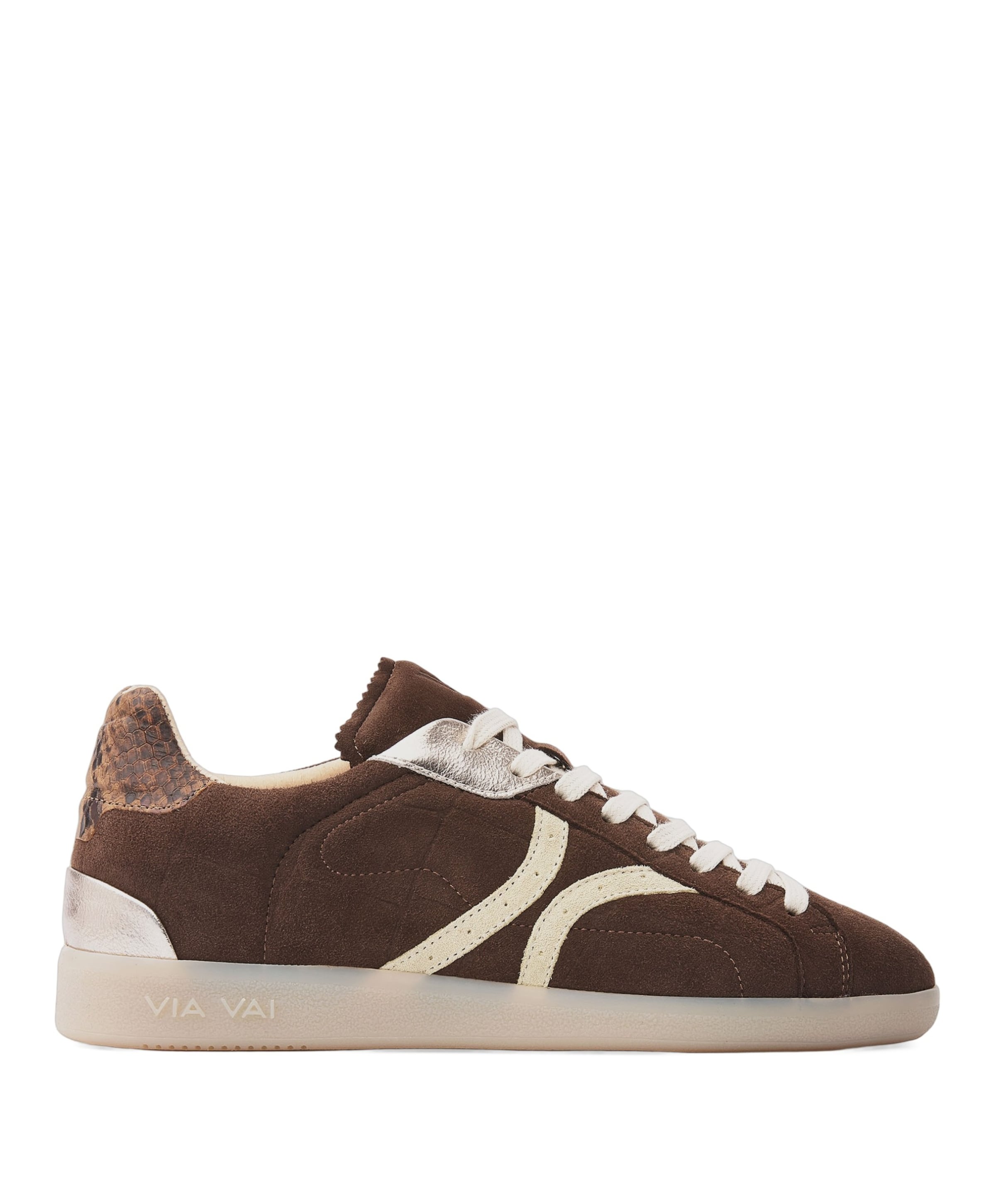Nilla Khloe dames sneakers bruin
