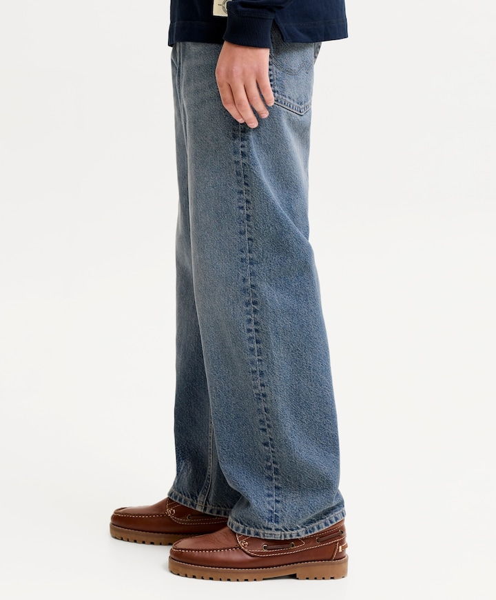 JJIALEX JJORIGINAL SQ 032 SN JNR jongens jeans blauw