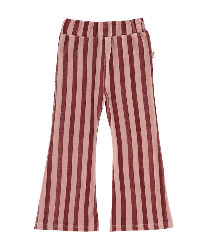 Flared meisjes broek roze