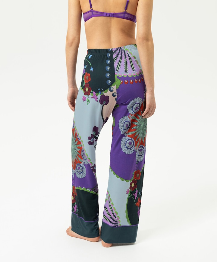 Dames pyjamabroek multicolor