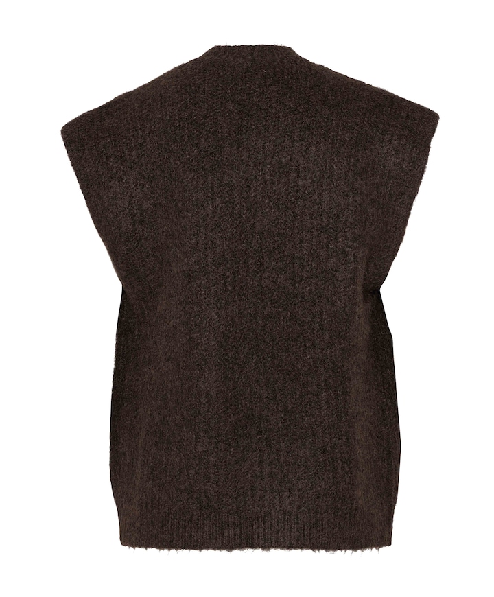 Dames gilet bruin