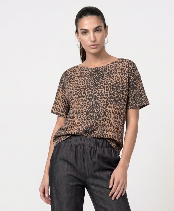 Dames T-shirt beige