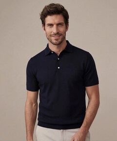 Heren polo blauw