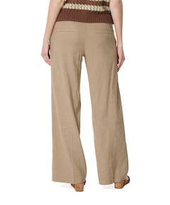 Mara Wide Leg dames broek beige