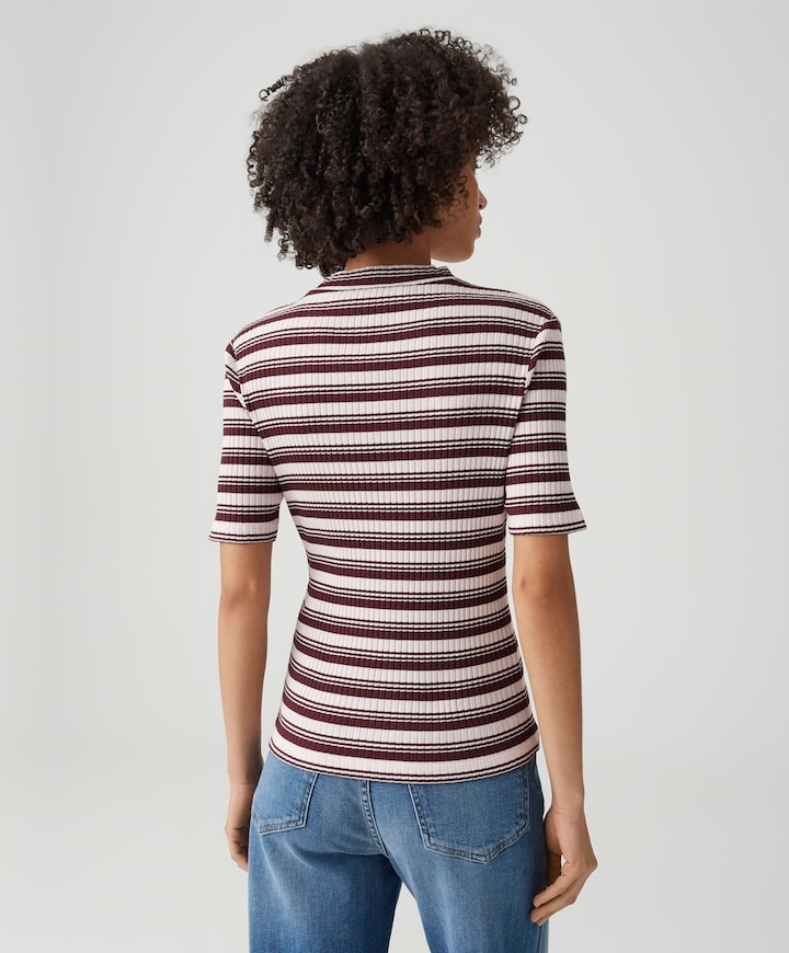 Dames T-shirt bordeaux