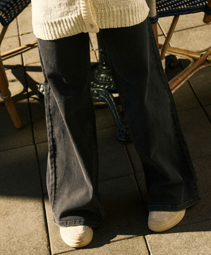 NKFPOLLY X-WIDE JEANS 3057-FR NOOS meisjes jeans zwart