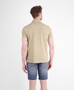 Heren polo beige