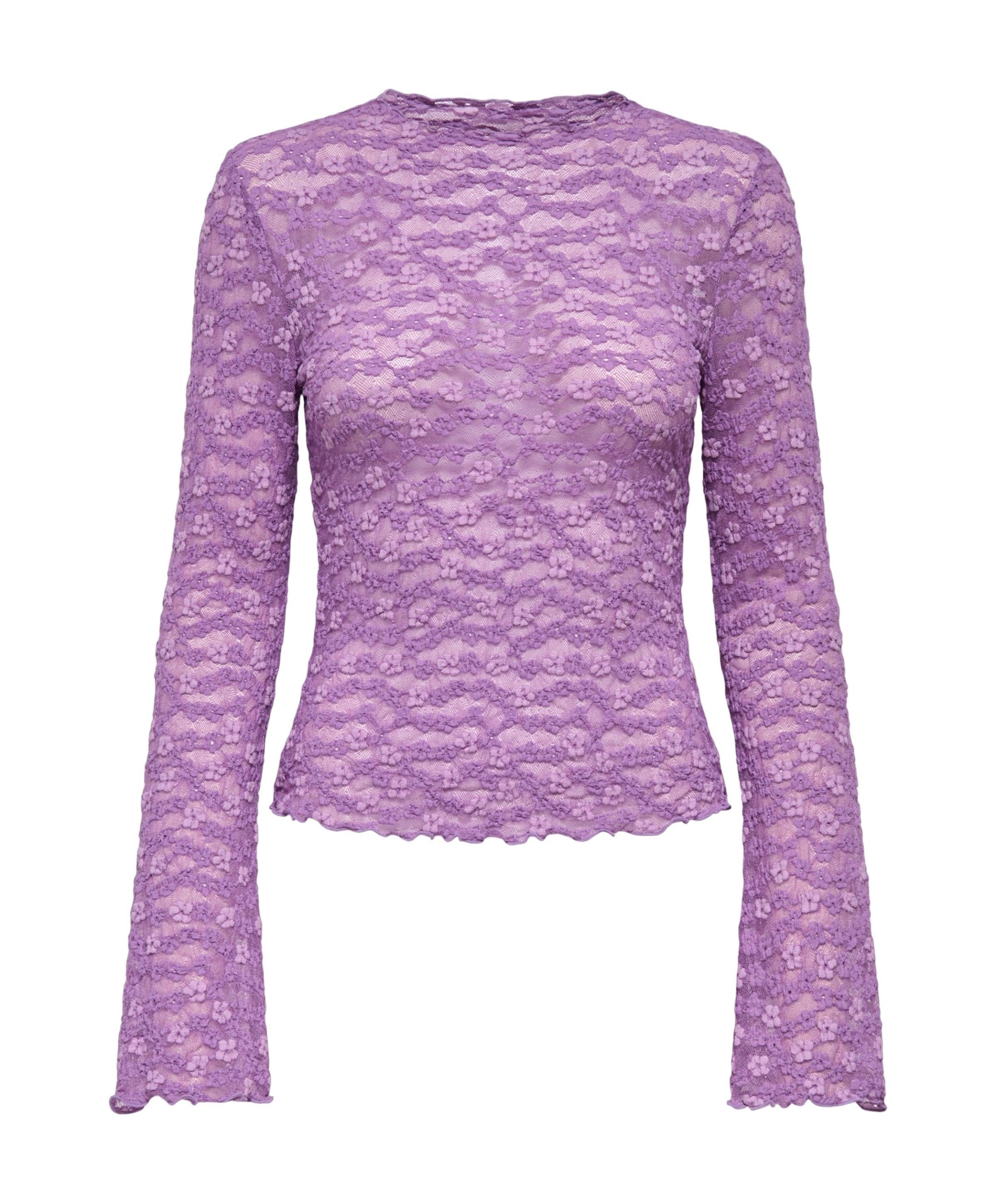 Dames longsleeve paars