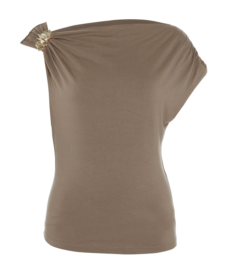Dames top beige