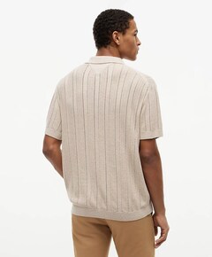Heren polo beige