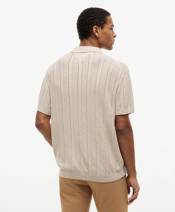 Heren polo beige