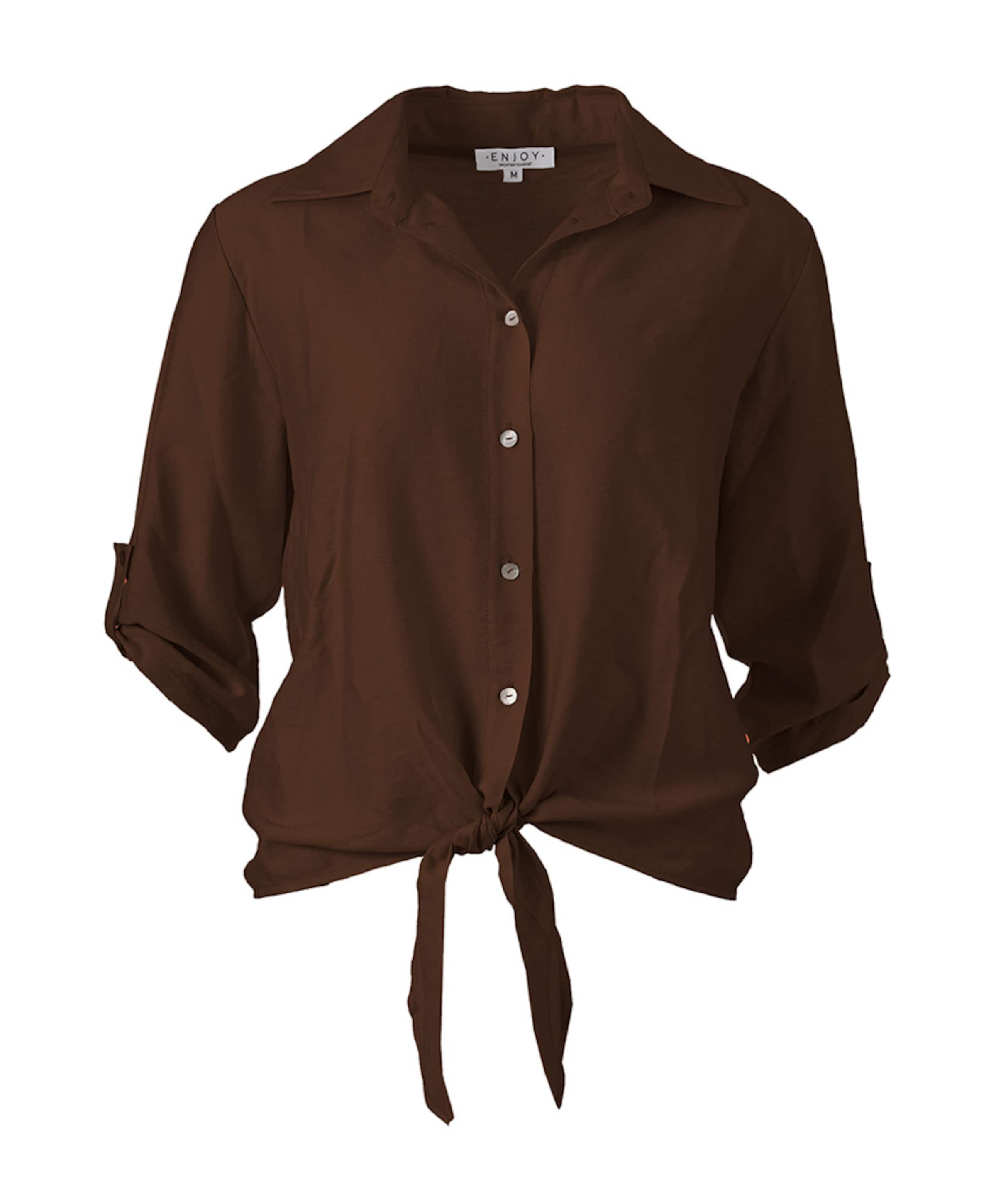 Dames blouse bruin