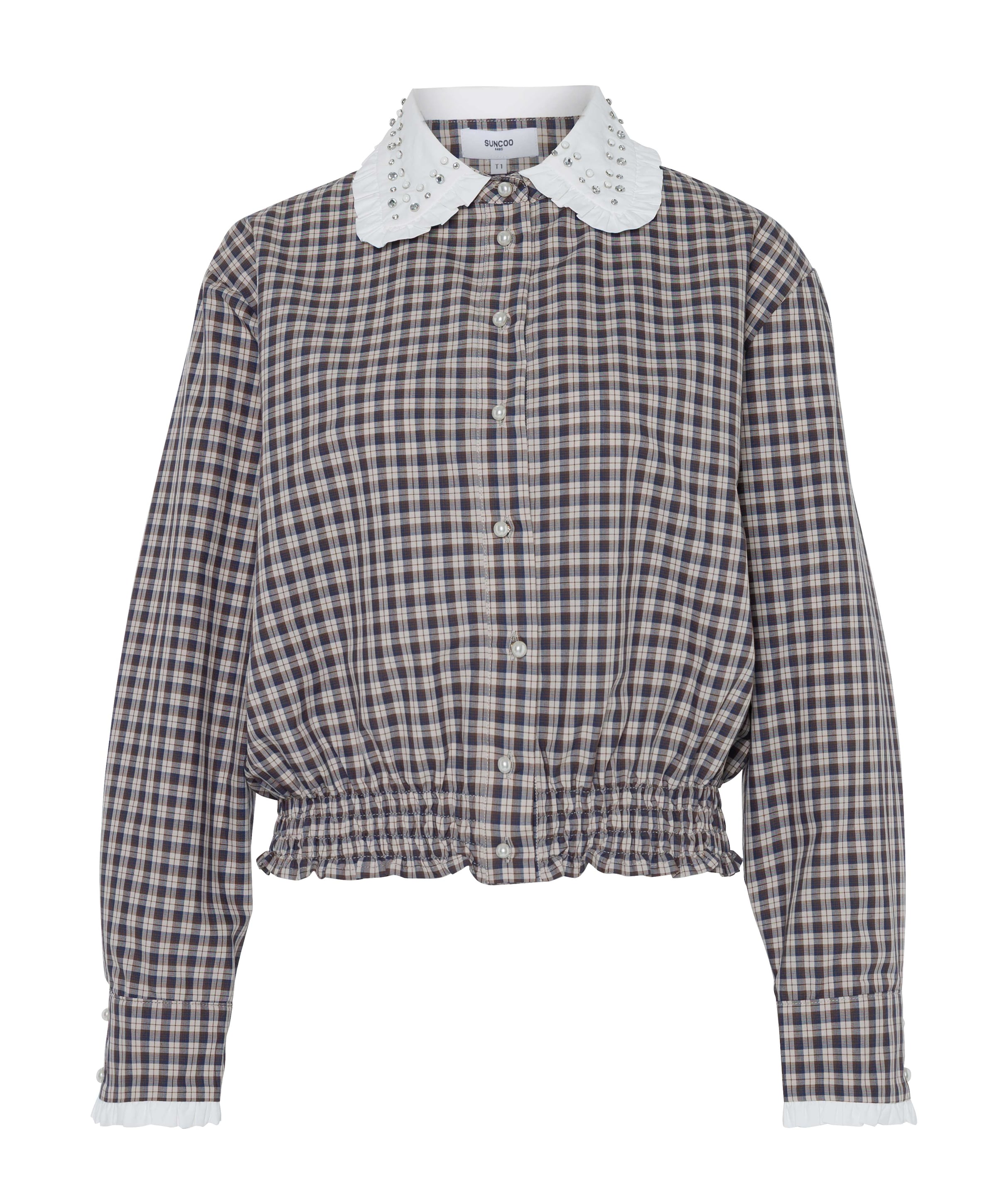 Dames blouse bruin