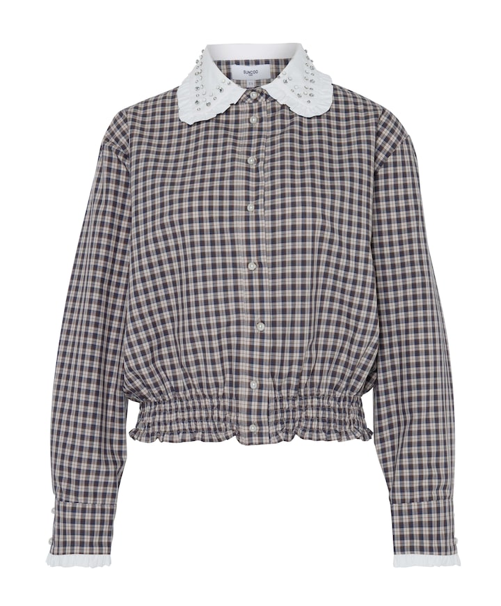 Dames blouse bruin