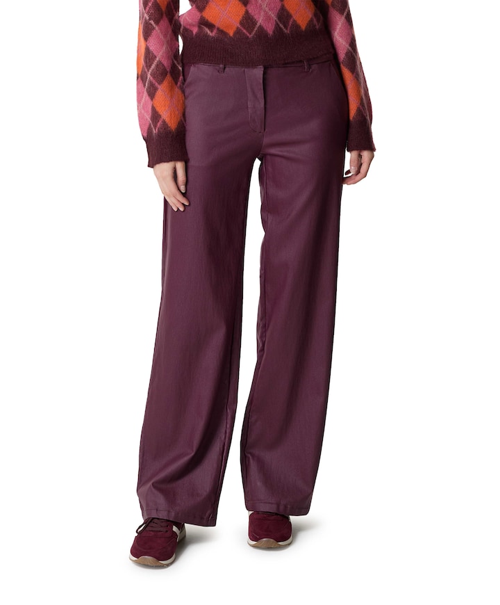 FQRENO-PANTS dames broek bordeaux