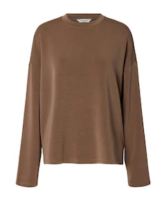 Dames longsleeve bruin