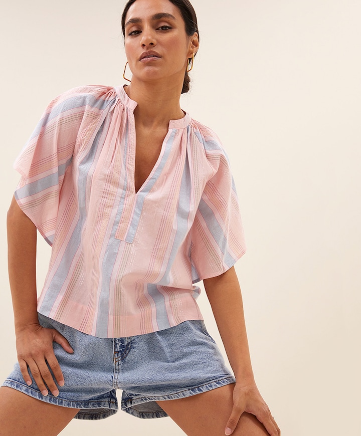 Blouse roze
