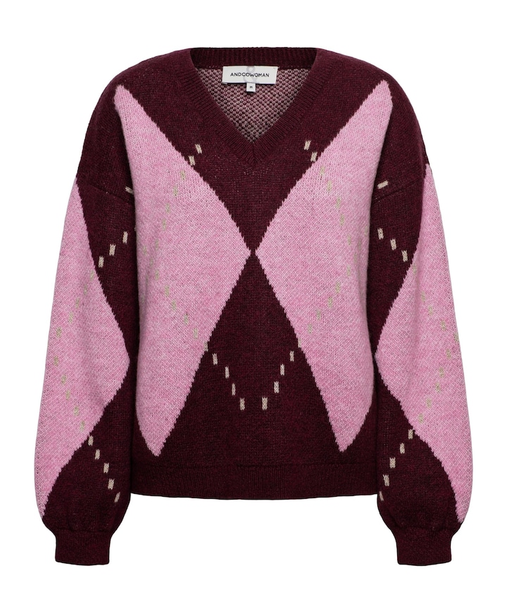 Dames trui bordeaux