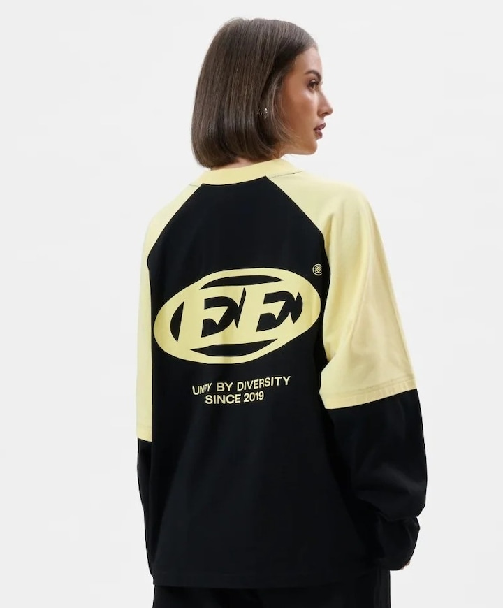 Uniseks longsleeve zwart