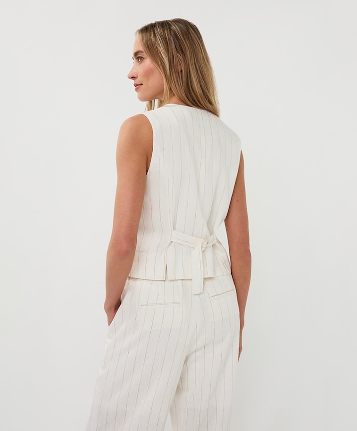 Dames gilet ecru