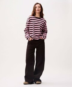 Dames longsleeve bruin