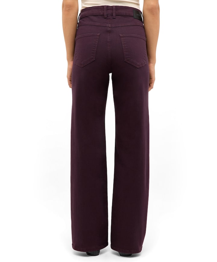 Lara dames jeans bordeaux