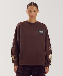 Dames sweater bruin
