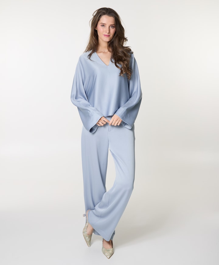 Mila dames broek blauw