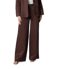 Gamba Dritta Tessuto dames pantalon bruin