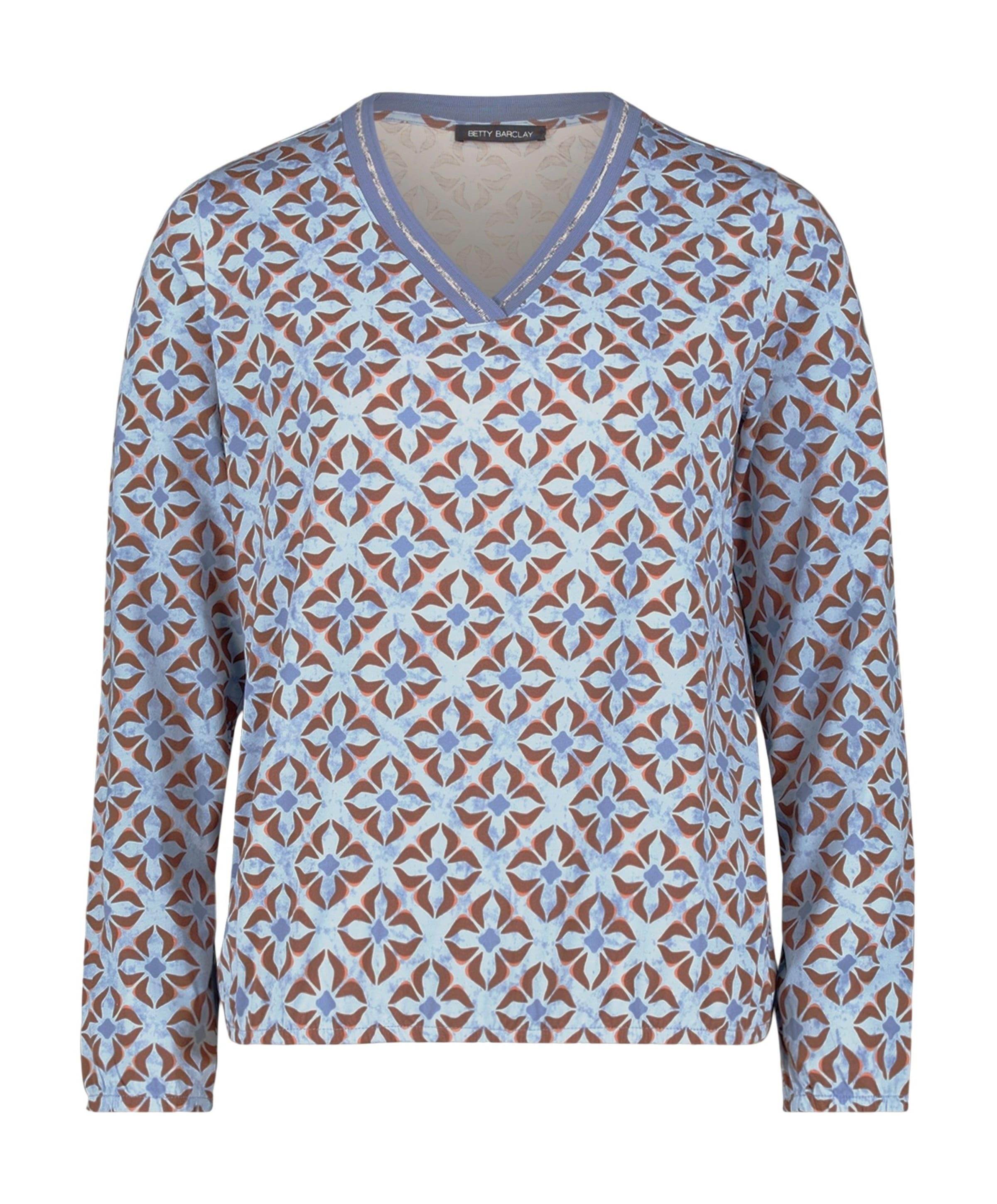 Dames longsleeve blauw