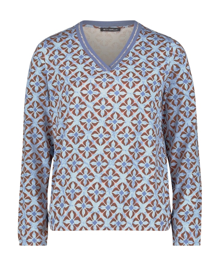 Dames longsleeve blauw