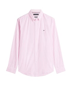 Heren overhemd lange mouw roze