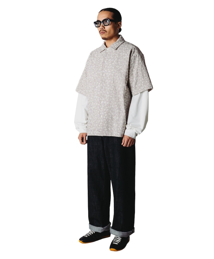 Heren overshirt ecru