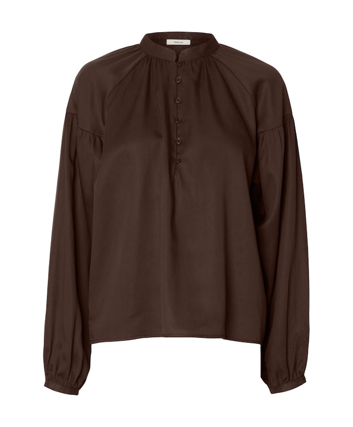 Dames blouse bruin