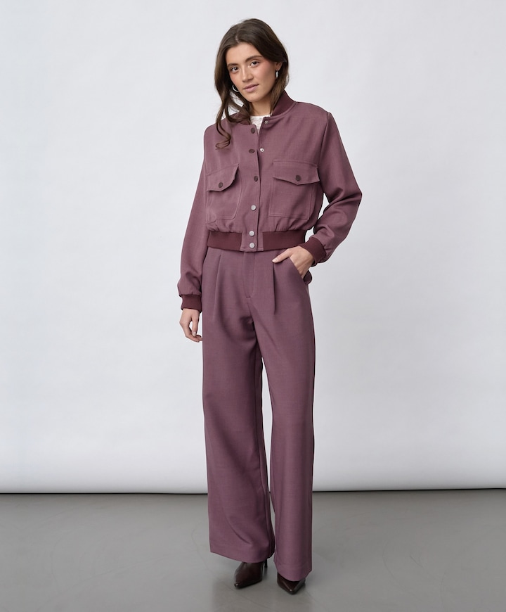 Dames jas bordeaux