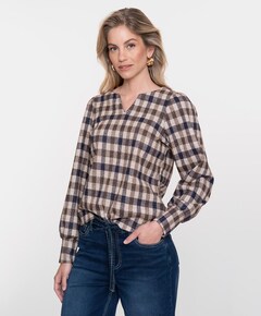 Dames blouse bruin