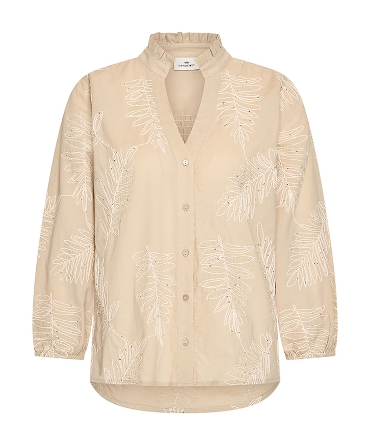 Dames blouse beige