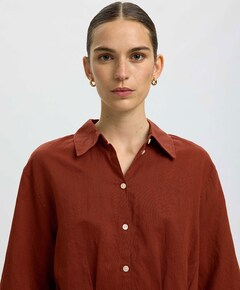 Dames blouse bordeaux