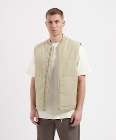 Heren bodywarmer beige