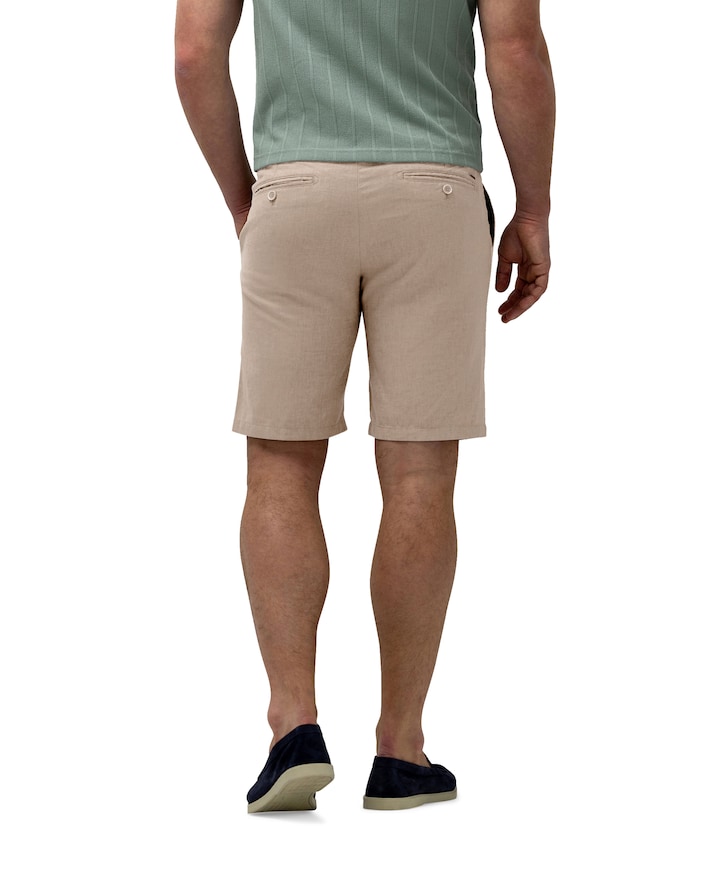 Bermuda Plain heren korte broek beige