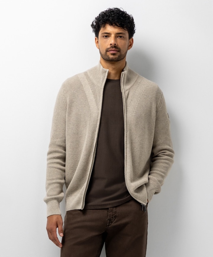 Heren vest beige