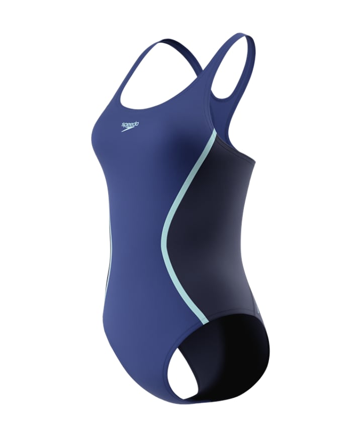 Dames badpak blauw
