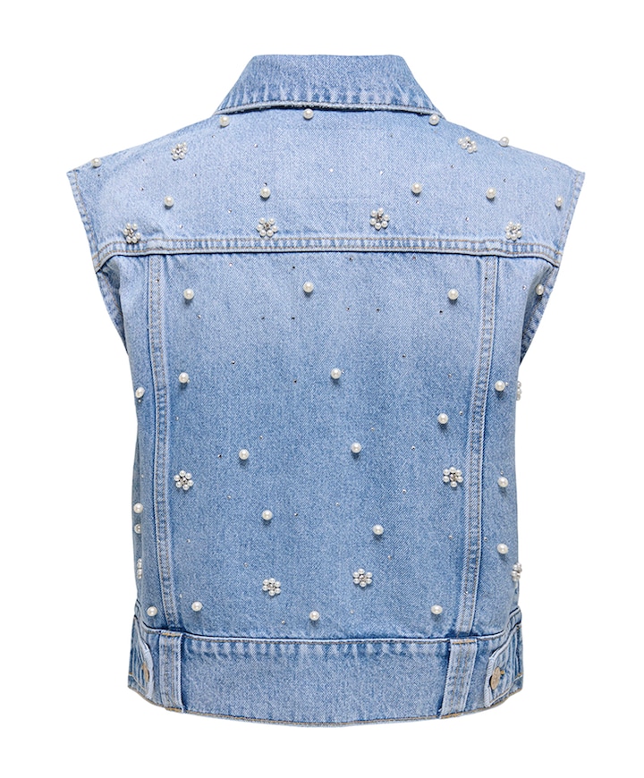 Dames gilet blauw