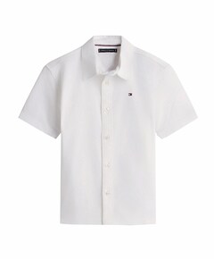 Jongens overhemd korte mouw wit