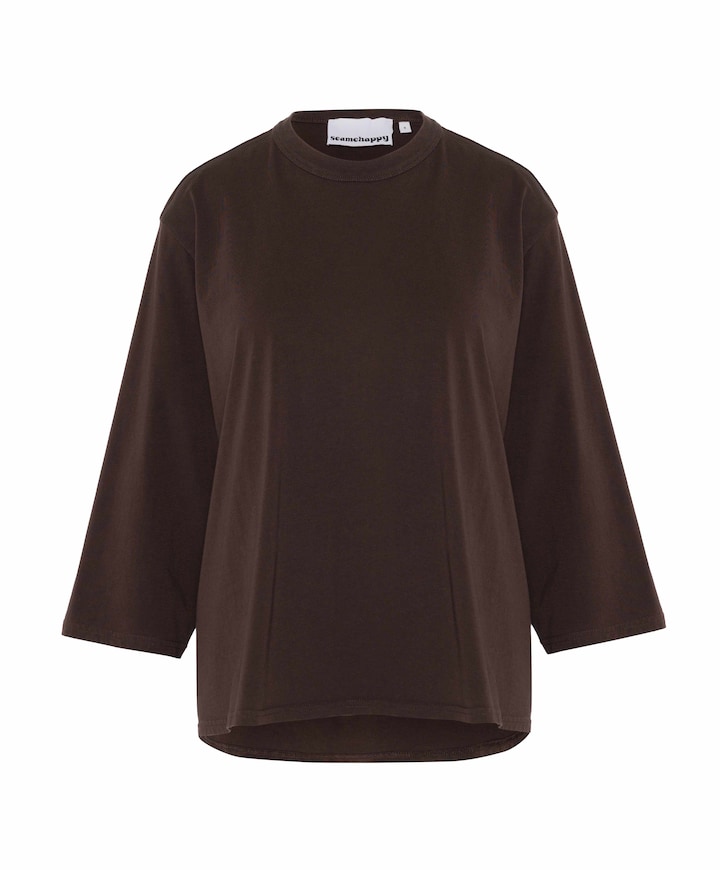 Dames longsleeve bruin