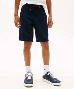 JERSEY SEERSUCKER SWEATSHORT jongens korte broek blauw