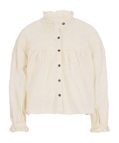 Meisjes blouse lange mouw ecru