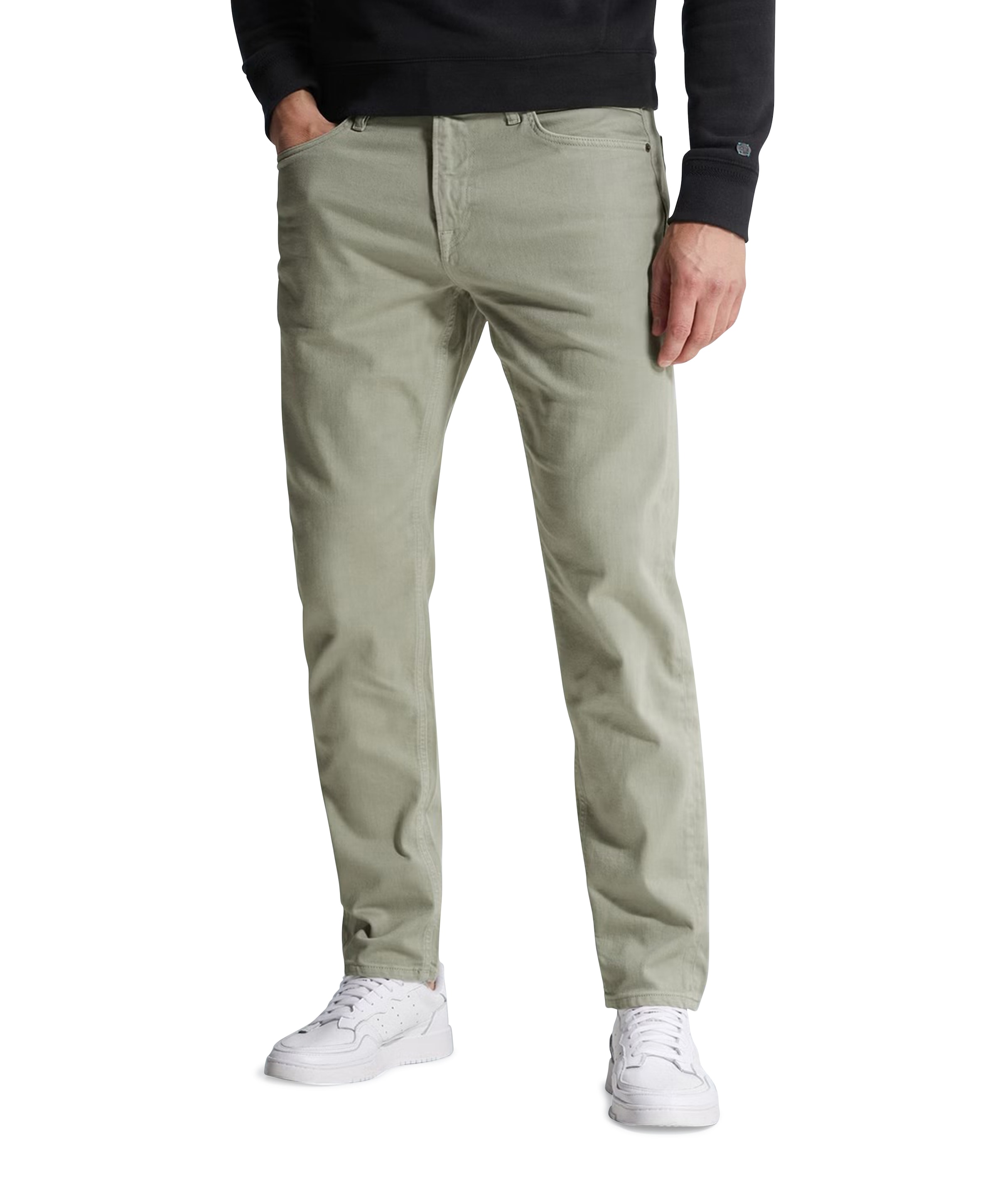 VALVER REGULAR SLUB STRETCH heren jeans groen